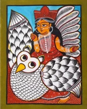 Kalighat painting - Momena Chitrakar - 26