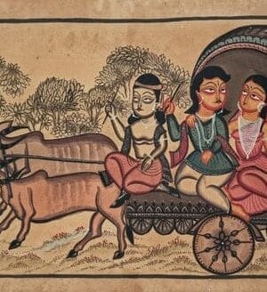 Kalighat painting - Momena Chitrakar - 31