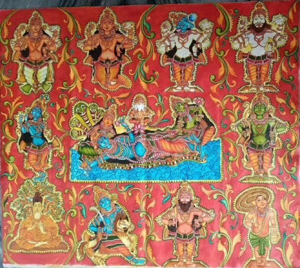 Dashavatar - Kerala Mural painting - Shikha Jha - 03