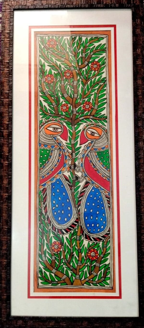 Birds - Madhubani painting - Archana Jha - 04