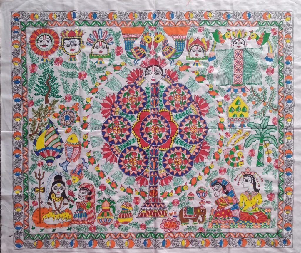 Kohbar #2 - Madhubani painting (36