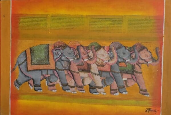 A page of the Manuscript Series - Rajasthani painting - Abbassi - 08
