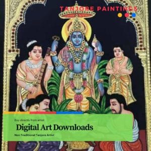Tanjore Painting Digital Art Downloads