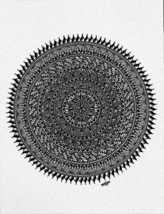 PATTERN MANDALA#39-MANDALA ART-(27.5x21cms-A4 paper) - International ...