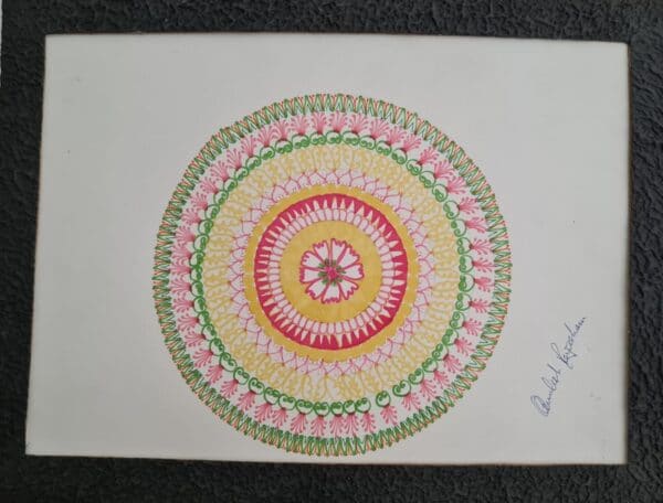 Citrine mandala - Mandala painting - Kamlesh - 01