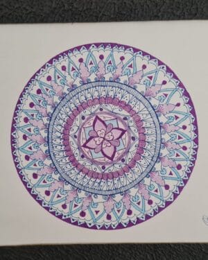 Amethyst Mandala - Mandala painting - Kamlesh - 05