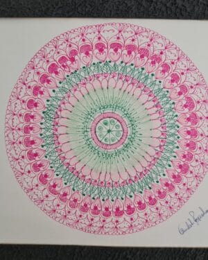 Prehnite Mandala - Mandala painting - Kamlesh - 13