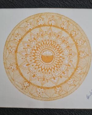 Amber Mandala - Mandala painting - Kamlesh - 16