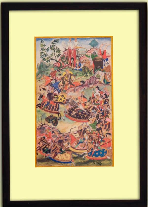 First battle of Panipat - Mughal miniature - Leena Phuria