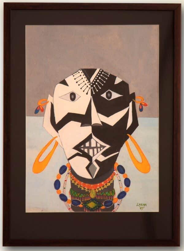 Tribal face mask - Indian Art - Leena Phuria