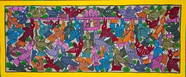 Bird Marriage - Patua painting - Manimala Chitrakar - 02
