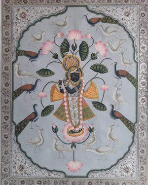 Srinath Ji - Pichwai painting - Dharmendrayati - 06