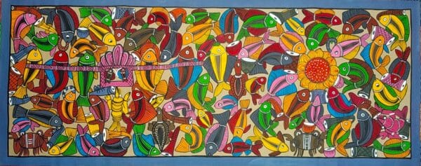 Fish Marriage - Patua painting - Manimala Chitrakar - 01