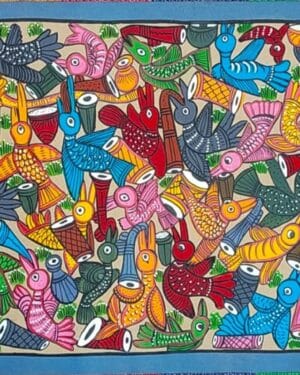 Fish Marriage - Patua painting - Manimala Chitrakar - 02