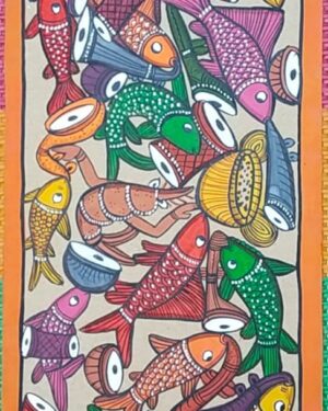 Fish Marriage - Patua painting - Manimala Chitrakar - 03