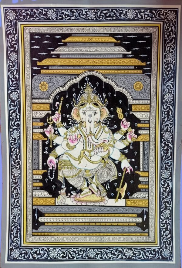 Ganesha 2 - Pattachitra painting - Siba Mohanty - 10