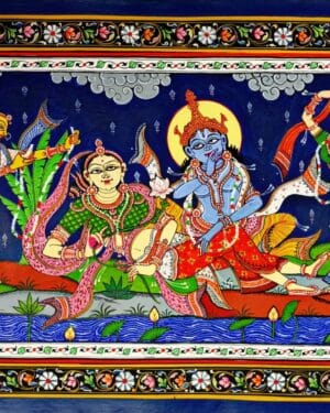 Gopi Krishna - Pattachitra painting - Siba Mohanty - 04