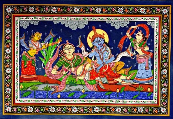 Gopi Krishna - Pattachitra painting - Siba Mohanty - 04