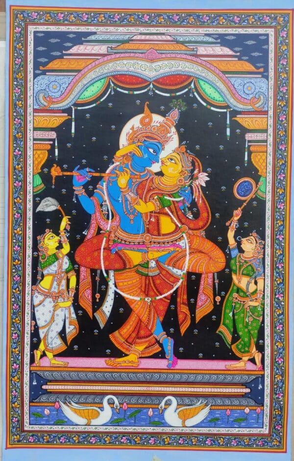 Jugala Krishna - Pattachitra painting - Siba Mohanty - 14