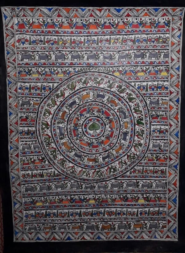 Mandala #1 - Madhubani painting - Urmila Devi