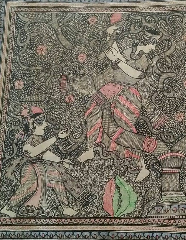 Mithila Painting Surendra Paswan International Indian Folk Art Gallery
