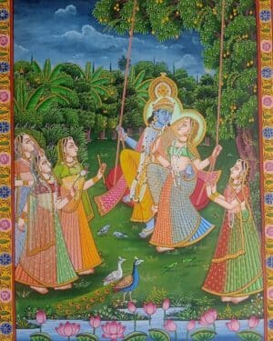 Radha Krishna - Pichwai painting - Daulatram - 22