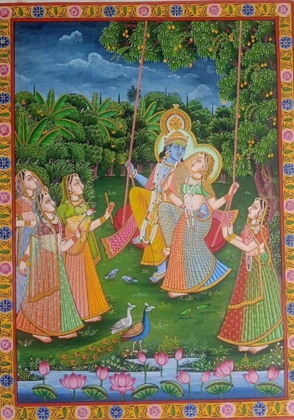 Radha Krishna - Pichwai painting - Daulatram - 22