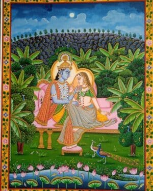 Radha Krishna - Pichwai painting - Daulatram - 24