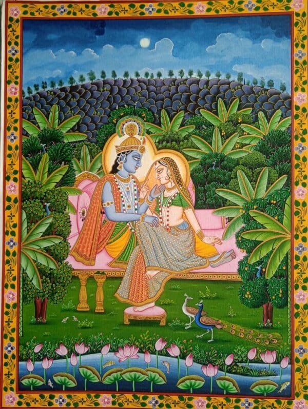 Radha Krishna - Pichwai painting - Daulatram - 24