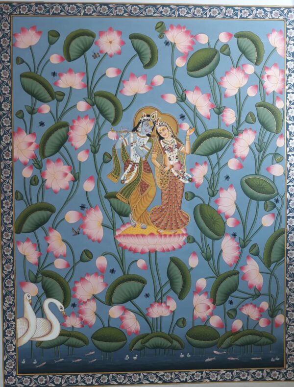 Radha Krishna - Pichwai painting - Dharmendrayati - 15