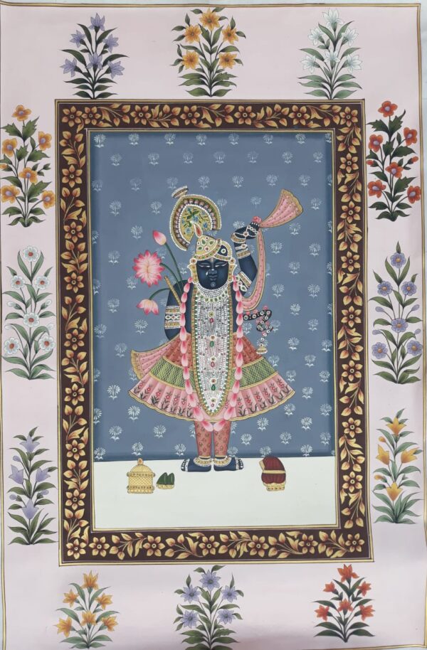 Srinathi Ji - Pichwai painting - Dharmendrayati - 16