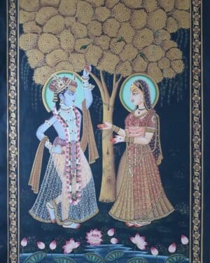Radha Krishna - Pichwai painting - Dharmendrayati - 17