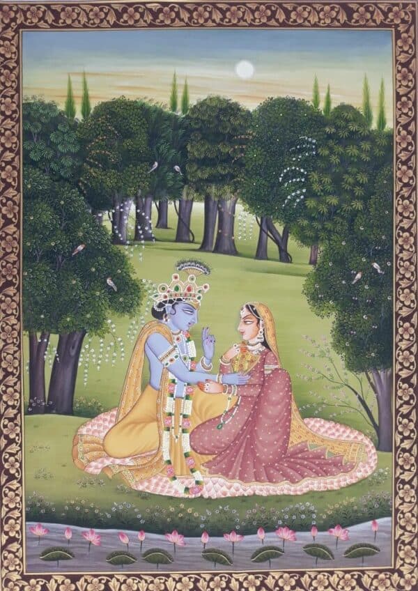 Radha Krishna - Pichwai painting - Dharmendrayati - 18