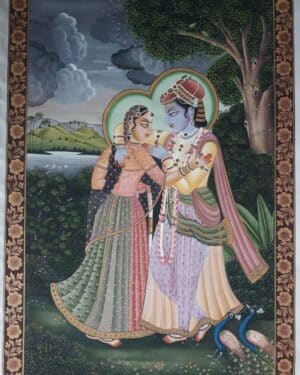 Radha Krishna - Pichwai painting - Dharmendrayati - 21