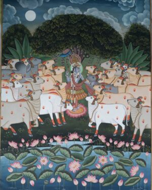 Srinath Ji - Pichwai painting - Dharmendrayati - 22