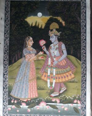 Radha Krishna - Pichwai painting - Dharmendrayati - 23