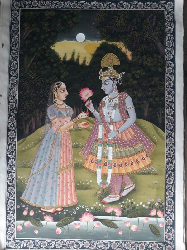 Radha Krishna - Pichwai painting - Dharmendrayati - 23