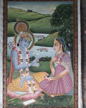 Radha Krishna - Pichwai painting - Dharmendrayati - 25