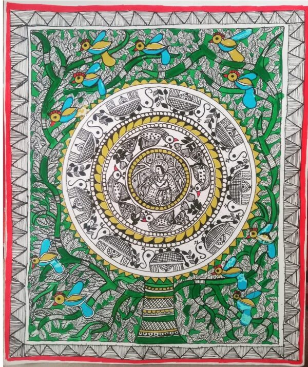 Tree of Life - Madhubani painting - Smriti Srivastava - 04
