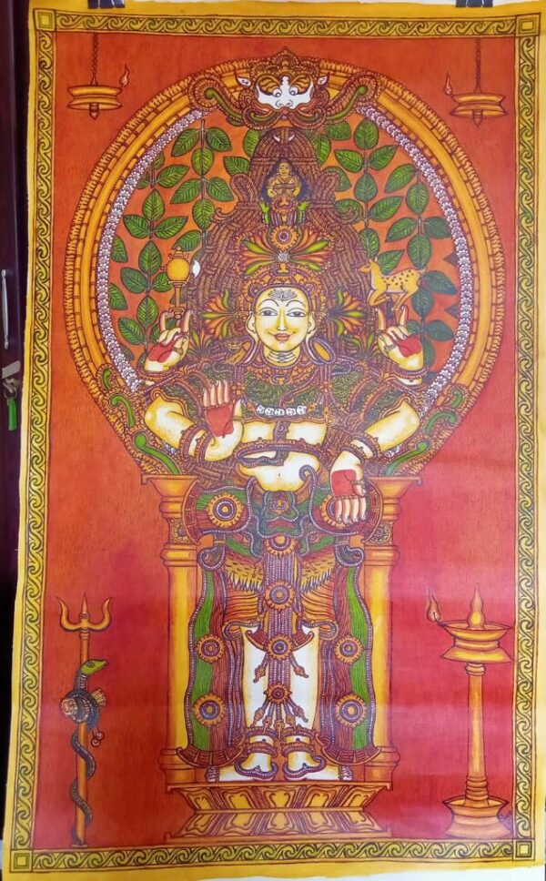 Mandra Murthi Lord Siva - Kerala Mural - Shivadas - 04