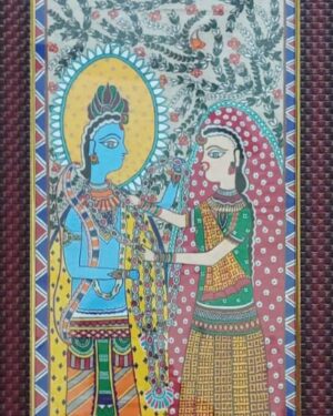 Sita Ram Vivah - Madhubani Painting - Simran Jha - 01