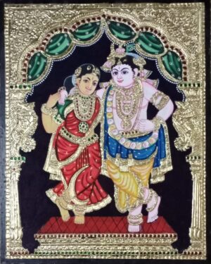 Radha Krishna Tanjore Painting 15 x 20