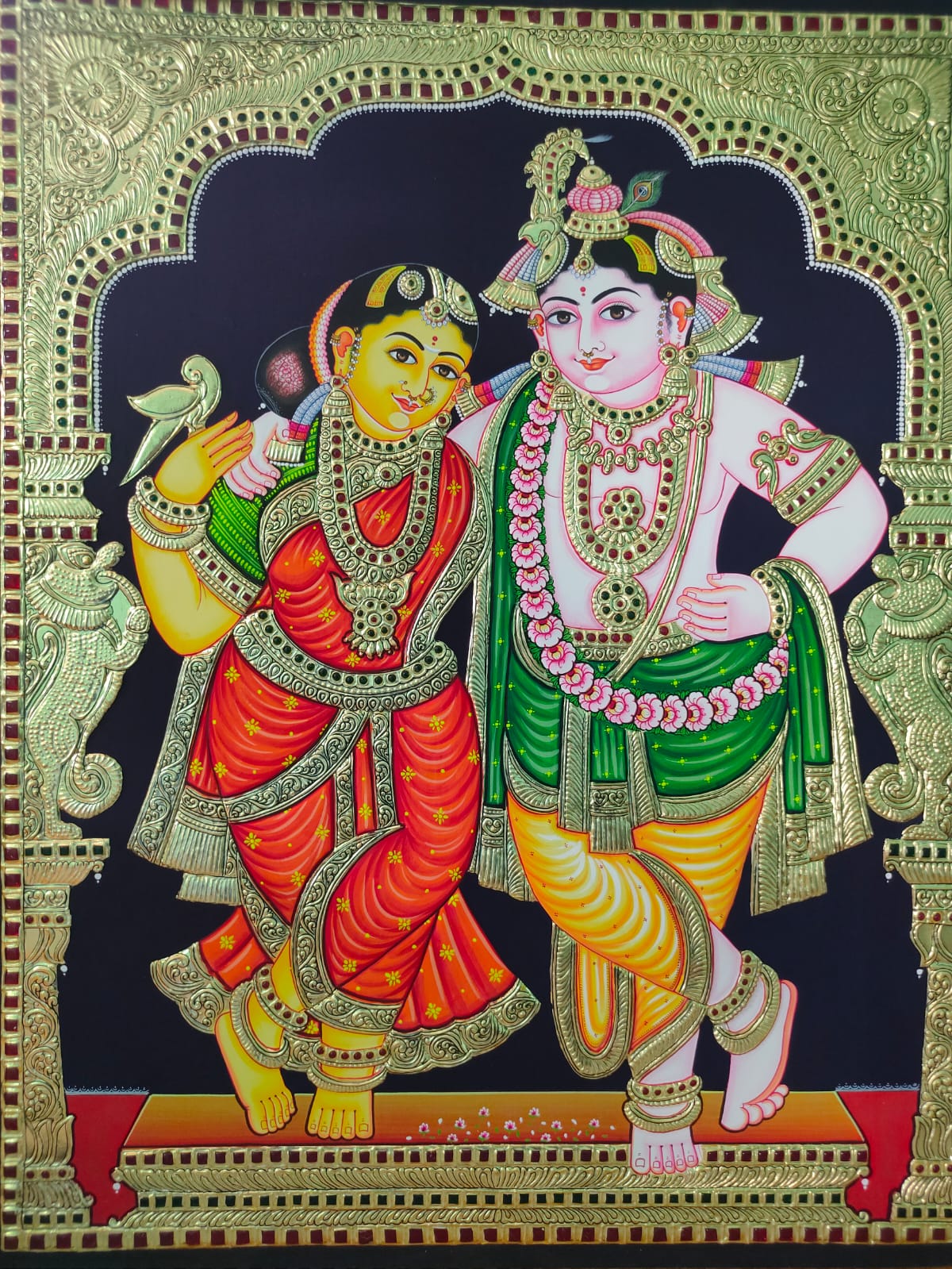 Radha Krishna #2 - Tanjore Painting (24