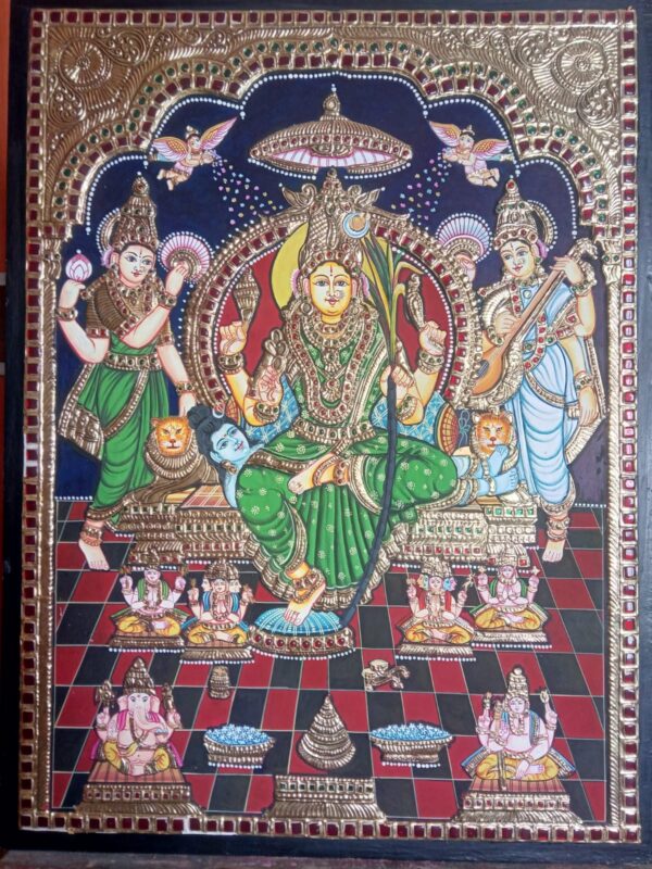 Raja Rajeshwari Tanjore Painting 18 x 24
