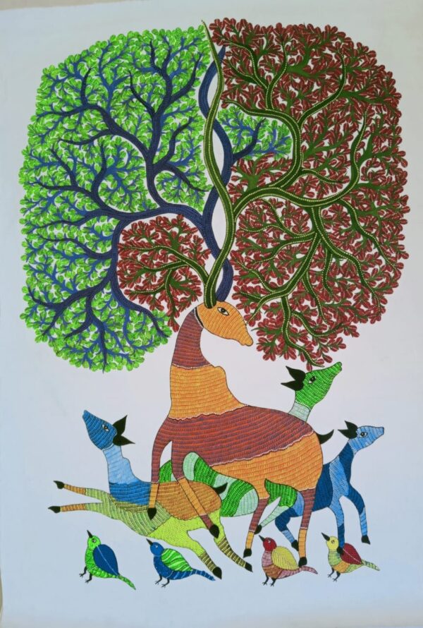 Tree of Life - Gond Painting - Manisha - 02