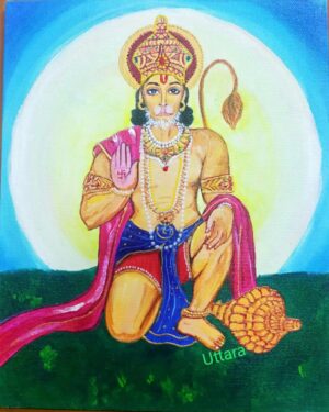 Hanuman - Indian Art - Uttara Saha - 02