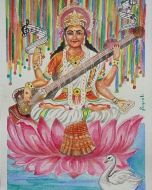 Maa Saraswathi #2 - Indian Art - Supriti - 06
