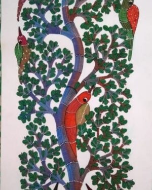 Tree of Life - Gond Painting - Shailendra - 02
