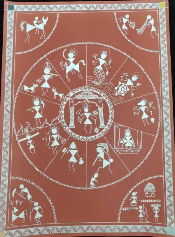 Dashavatar - Warli painting -S0nal Vidhani