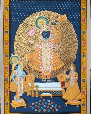 Shrinathji - Tree of Life - Pichwai painting - Varta Shrimail - 26